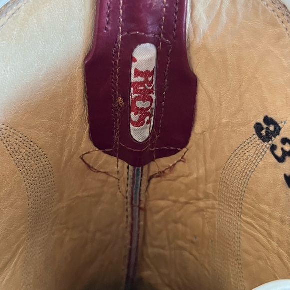 Rios of Mercedes 7.5 C Brown Ostrich  Red tops - Picture 8 of 11